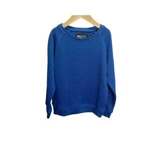 Bailey's PT Blue Long Sleeve Knit Fleece Lined Shirt M 8 Casual Boys